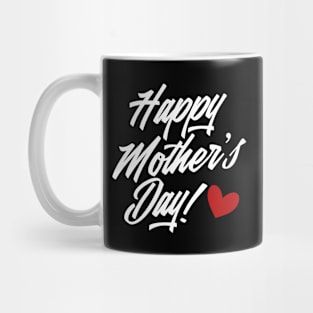 Simple and Elegant Happy Mother's Day Calligraphy Mug